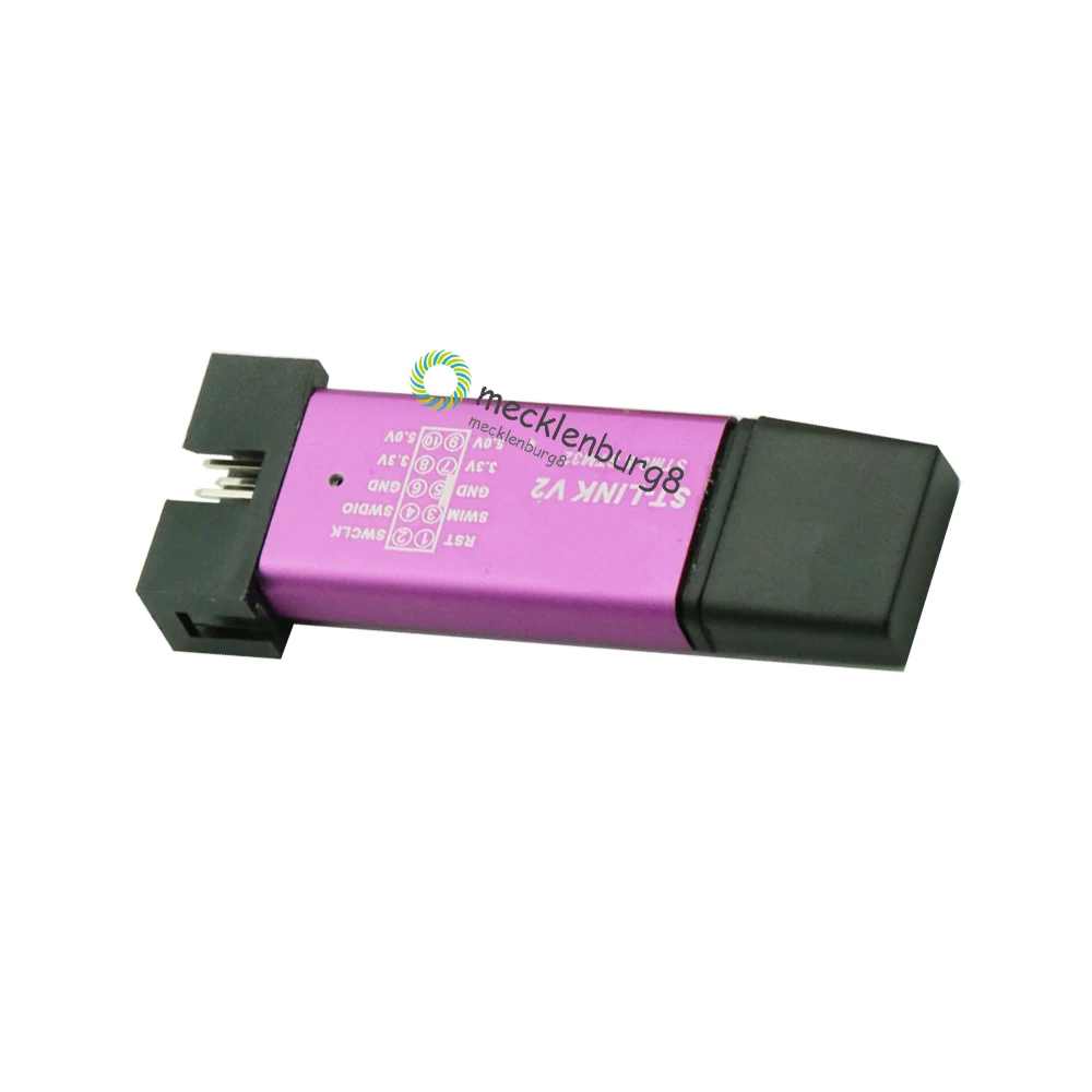 1 комплект ST LINK Stlink ST-Link V2 Mini STM8 STM32 Simulator программное устройство для загрузок программирования с крышкой DuPont кабель