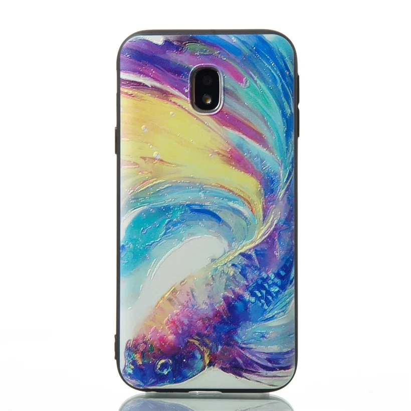 HEMASOLY Case For Samsung J2 2018 J3 J5 J7 2016 Prime Silicone 2017 EU Version 3D Relif Painted |