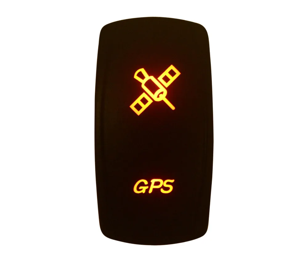 Водонепроницаемый клавишный выключатель IP66 с GPS светодиодная лампа янтарного
