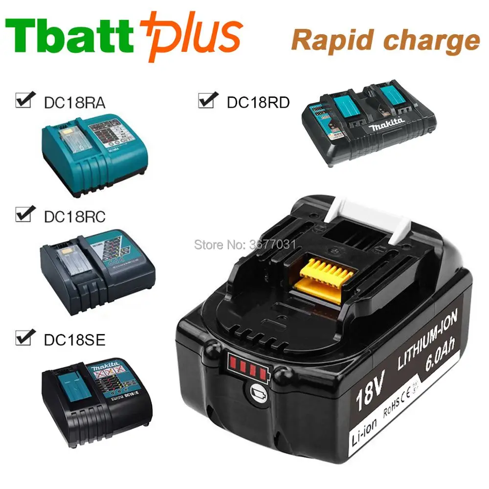 BL1860B для Makita 18 В LXT литий-ионный Батарея 6.0Ah BL1830 BL1840 BL1850 | Электроника