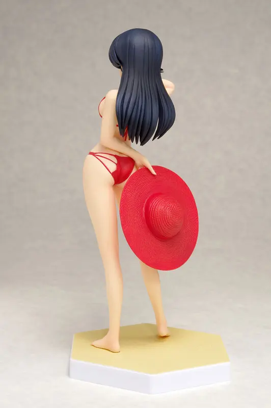 1/8 180 мм Неокрашенный рисунок из смолы красный бикини для девочек|resin figure|figure