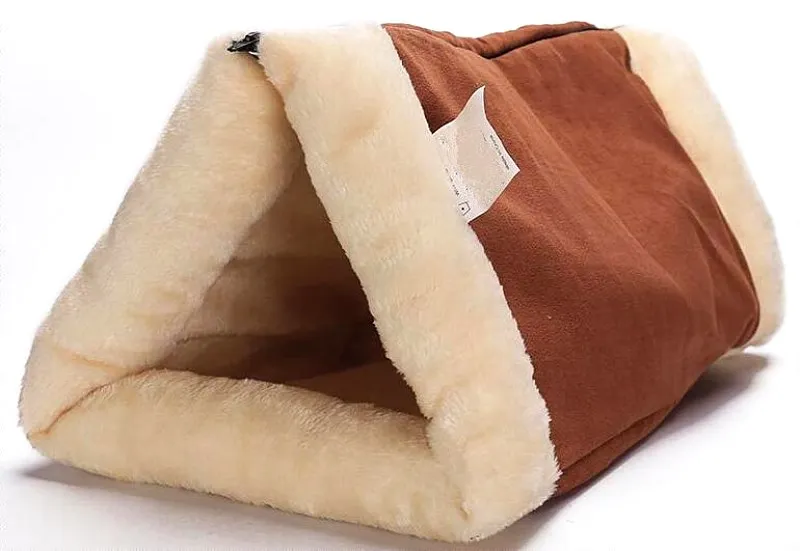 Dual Use Soft Polar Fleece Pet Mat Winter Warm Nest Cat Small Dog Puppy Kennel Bed Sofa Sleeping Bag House Cave | Дом и сад