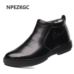 Теплая мужская обувь, зимние ботинки, Мужская рабочая обувь, модная обувь, резиновые ботильоны, Уличная Повседневная обувь для мужчин