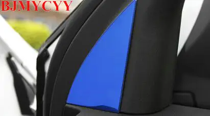 BJMYCYY 2 шт./компл. автомобиль перед a-pillar треугольник из нержавеющей стали