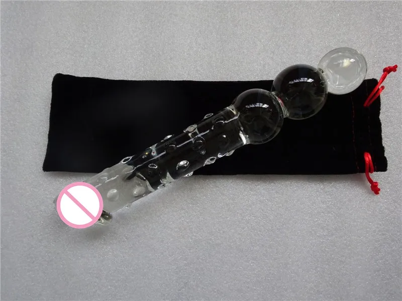 (11.8*2) inch Super Big Pyrex Glass Dildo Crystal Penis Long Sex Toys Large Anal Plug Huge Butt Beads Unisex Anus Balls | Красота и