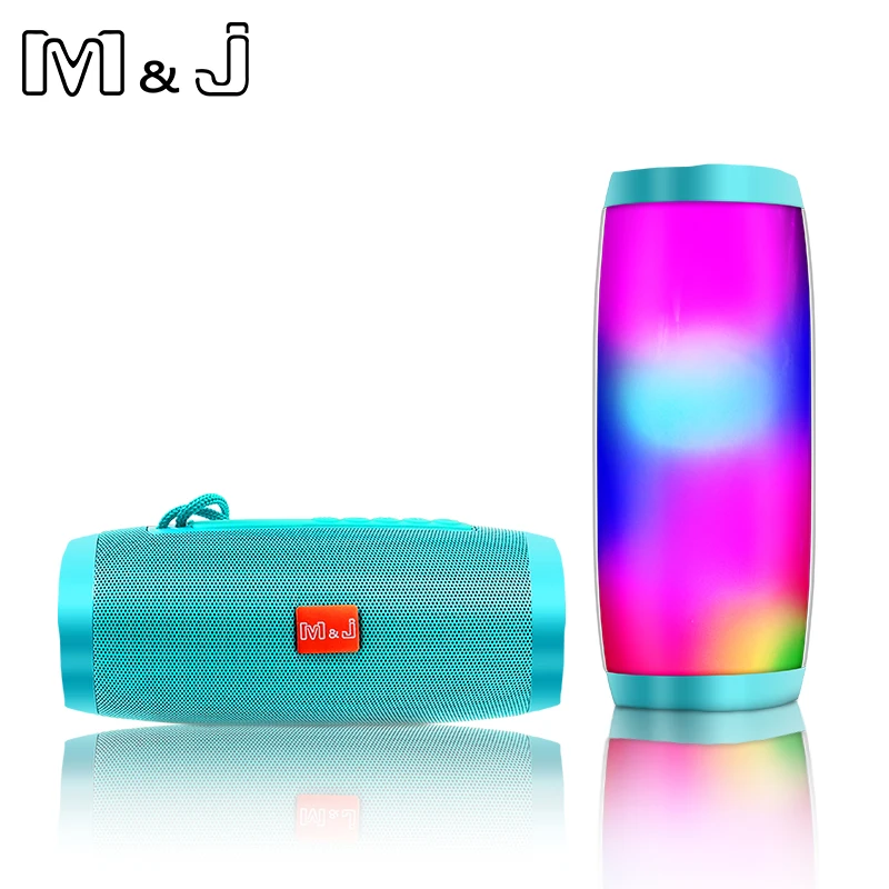 Портативный светодиодный Bluetooth Динамик M &amp J для улицы беспроводной музыкальный