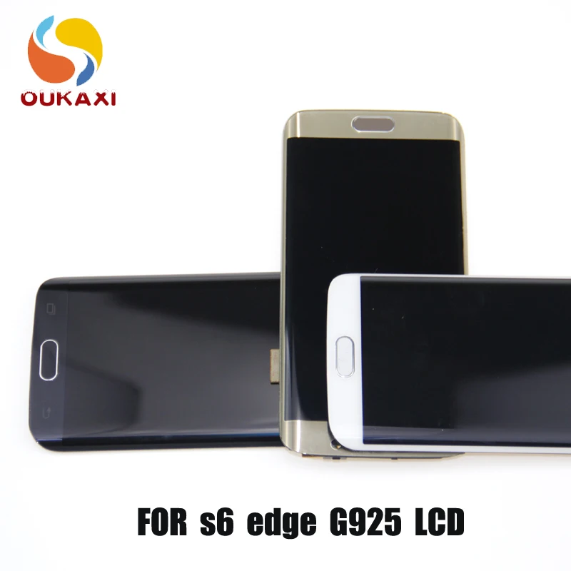 ЖК дисплей совместимый с Samsung Galaxy S6 Edge G925F G925A G925P сенсорным дигитайзером|Экраны