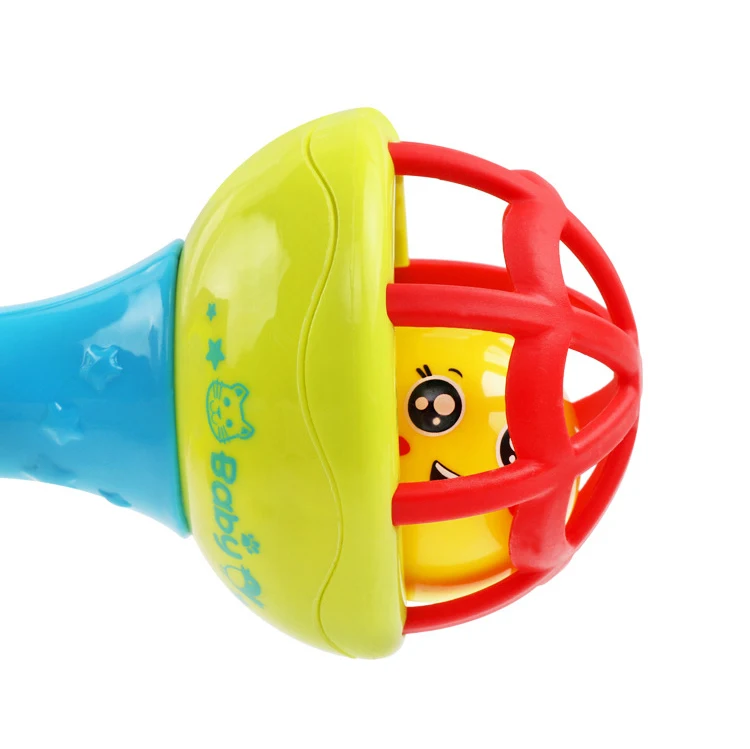 Baby Rattles Develop Kids Intelligence Grasping Gums Corlorful Hand Bell Rattle Ball Funny Educational Toys Birthday Gifts