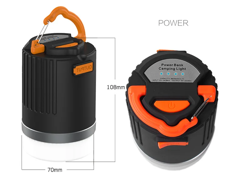 

New Waterproof Charging Camping Lamp LED Tent Lamp Outdoor Supplies