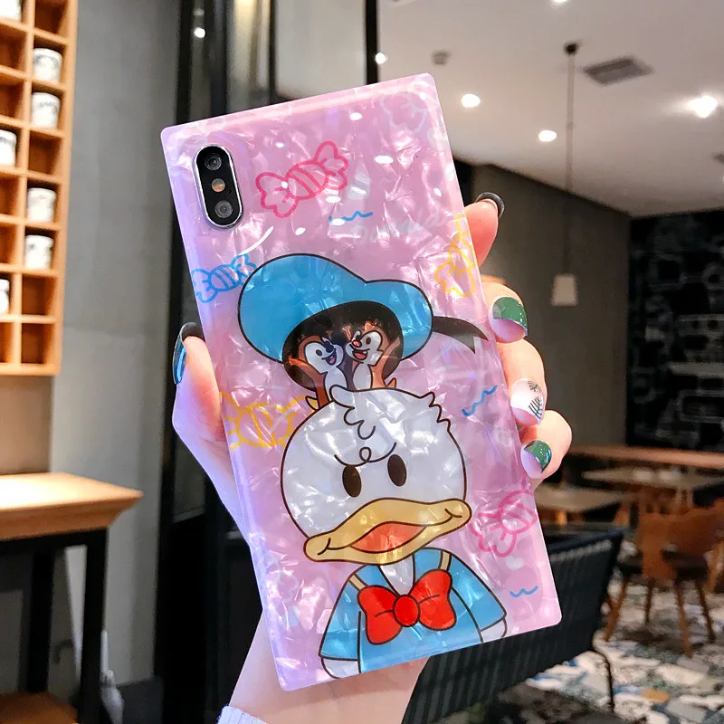 Чехлы для телефонов с изображением Дональда Дака iPhone XR XS MAX глянцевый мягкий