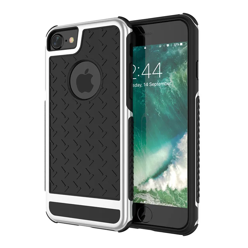Silver Чехол KISS, роскошный защитный противоударный чехол для iPhone 7, 6, 6S Plus, 5, 5S, SE, защитный противоударный Прочный сверхпрочный чехол для задней панели s - Цвет: Silver