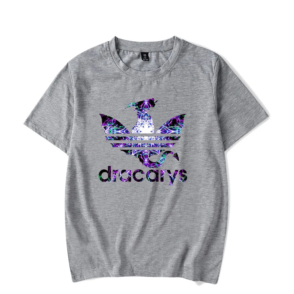 Dracarys Спортивная футболка унисекс для взрослых Винтажная в стиле Харадзюку