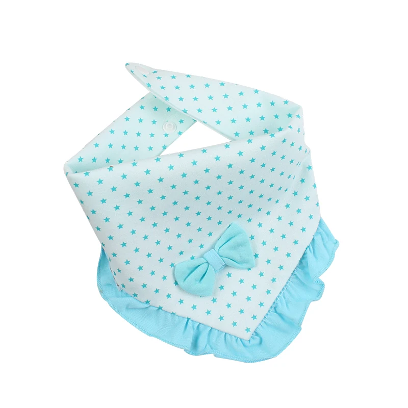 1 шт. нагрудники для девочек впитывающий хлопок треугольное полотенце