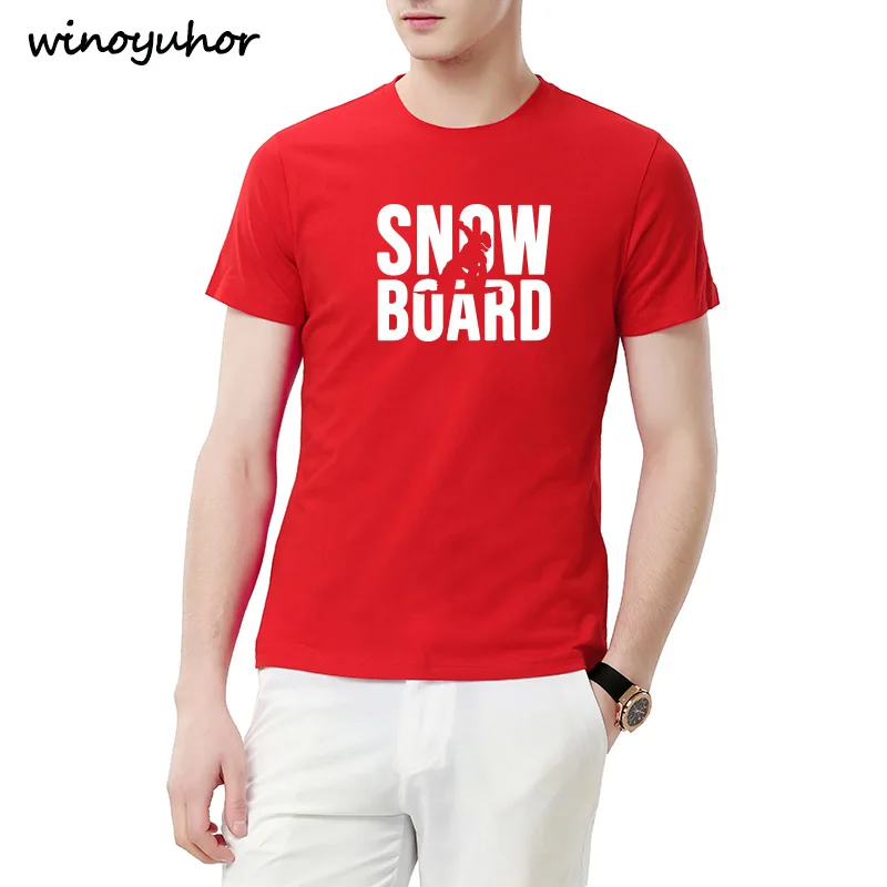 Футболка для сноубордистов Мужская футболка лыжников забавный подарок на день