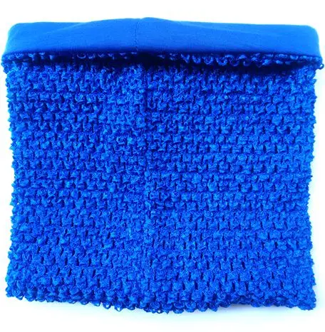 Royal Blue Lined Top Вязаные крючком топы-пачки с подкладкой 9x10 дюймов, вязаные топы для платьев-пачек, 1 предмет - Цвет: Royal Blue Lined Top