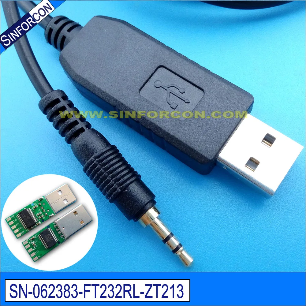 Последовательный адаптер ftdi ft232rl usb rs232 для мини аудиоразъема 2 5 мм консольного