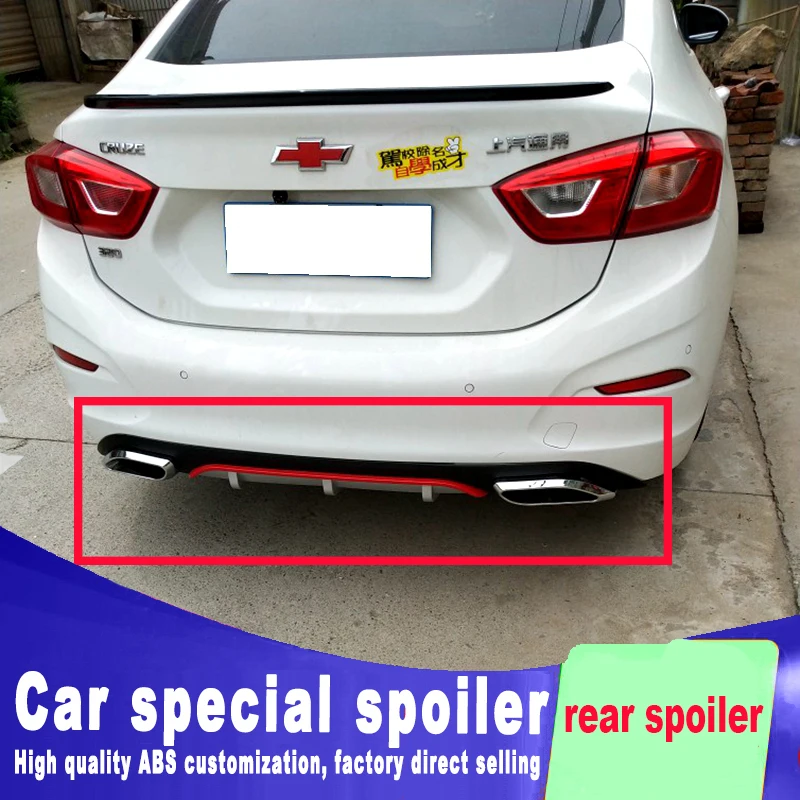 Новый модный задний спойлер 2017 2018 года для Chevrolet Cruze высококачественный большой