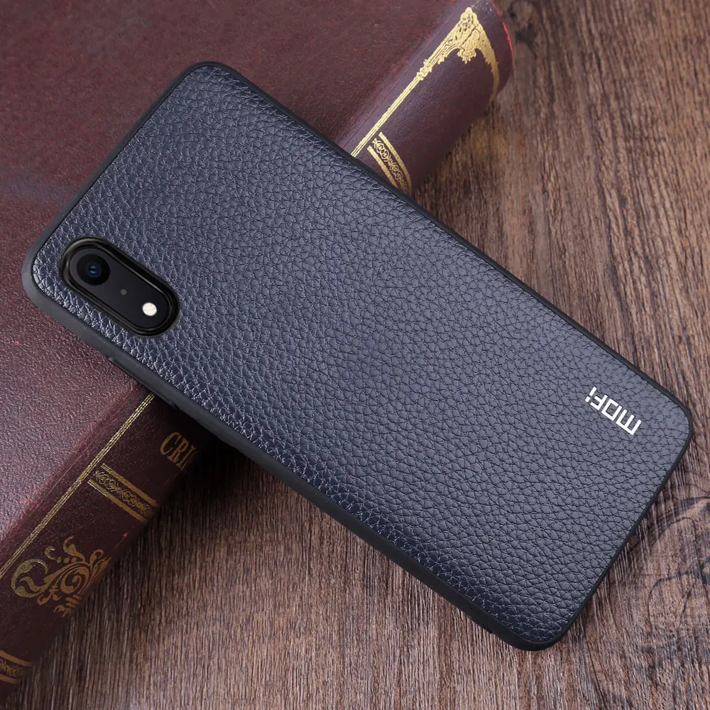 MOFi задняя крышка для Apple iPhone XR чехол для iPhone XR корпус для Apple XR высокое качество полуобернутый из искусственной кожи Fundas Coque