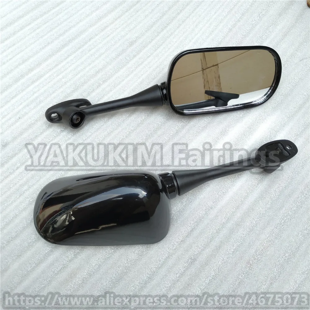 Мотоцикл Зеркало заднего вида для HONDA cbr 600 rr 2003 2004 2005 2006 2007 2008 2009 2010 2011 cbr 1000 rr 2004-2007 черный глянец