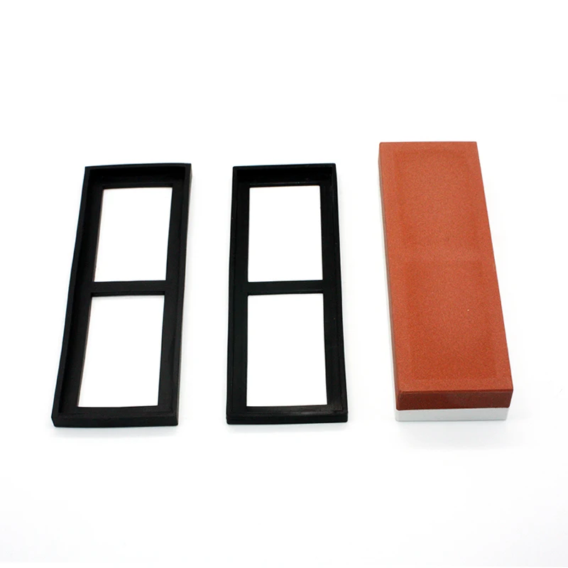 

NHM Kitchen knife sharpener 600/1500 grit corundum single side whetstone oil stone honing stones kitchen tools