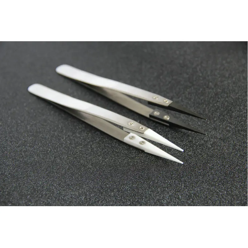 

High Quality Coil Jig build Ceramic Tip Tweezers Vetus Tweezer E cigarette ceramic tweezer Stainless Steel replacement tips