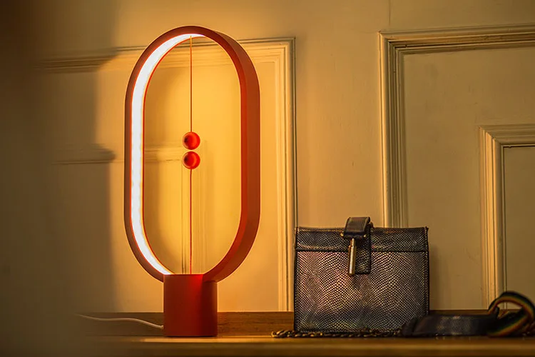 Креативный Heng Balance Lamp светодиодный Ночной светильник с питанием от USB Интеллектуальный Магнитный полувоздушный настольный ночник Новинка светильник подарок для дома