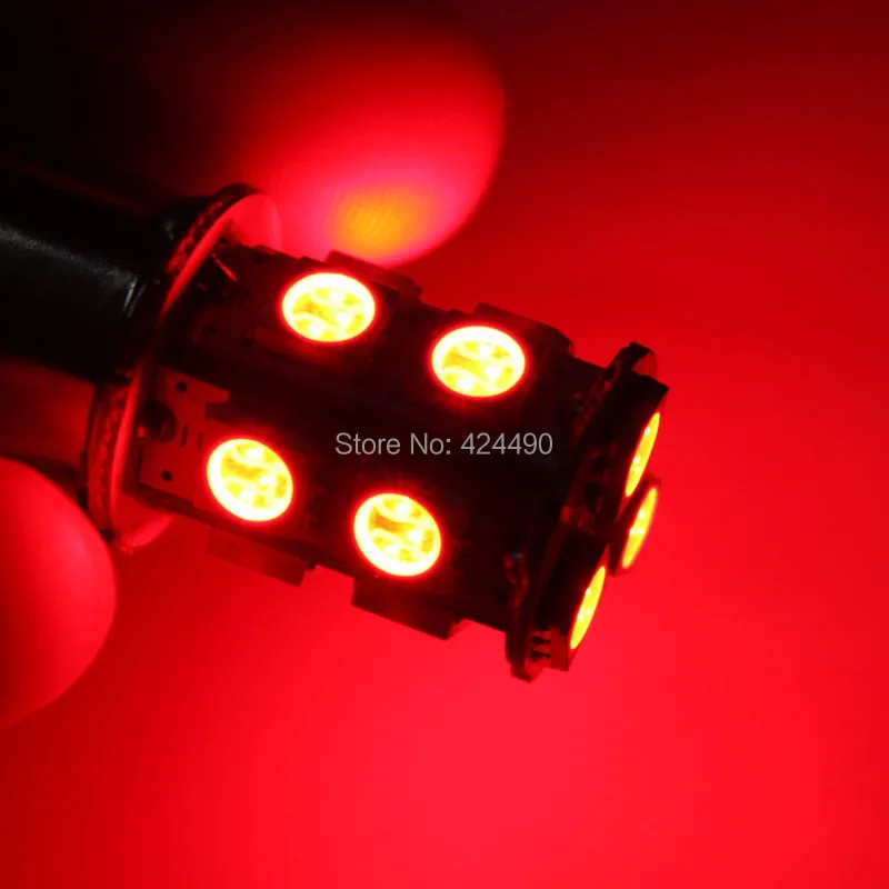 Автомобильный сигнальный фонарь AORUNYEBAO 2 шт. ba15s led 12 В лампа 13SMD 5050 1156 P21W внешнее