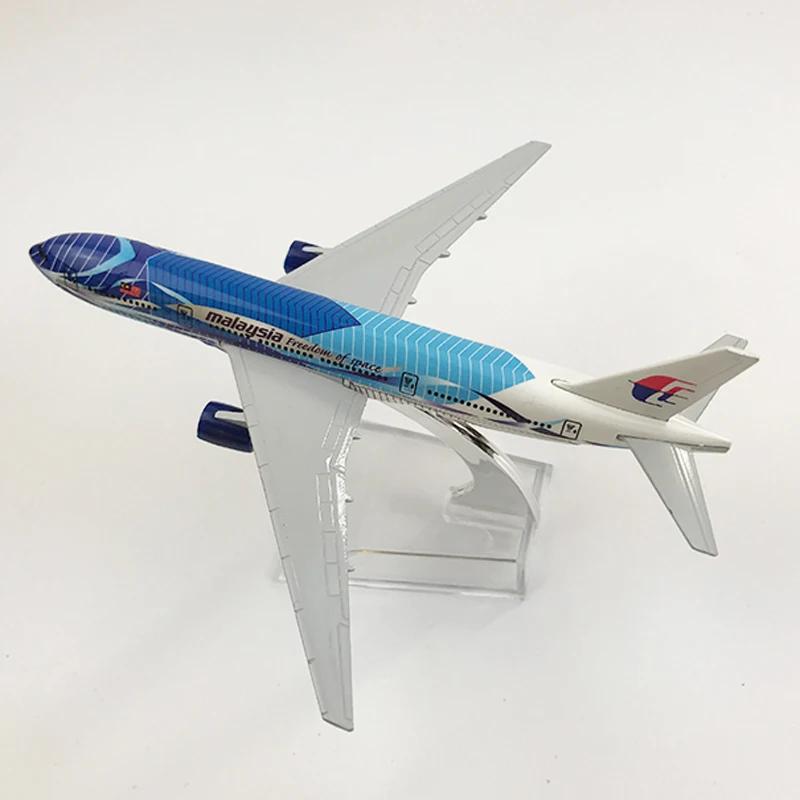Малайзия самолет модель Боинг 777 16 см с металлическими заклепками Туфли лодочки