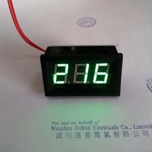 60 500 В переменного тока цифровой светодиодный вольтметр напряжение Панель 110 220 380