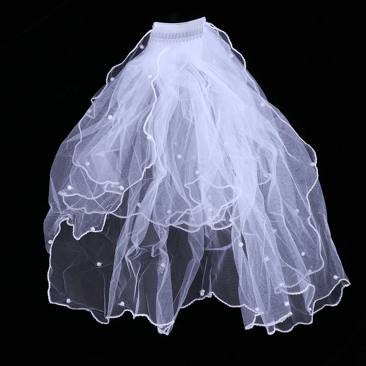 Детская Цветочная вуаль для девочек двухслойная свадебная фата причастия с