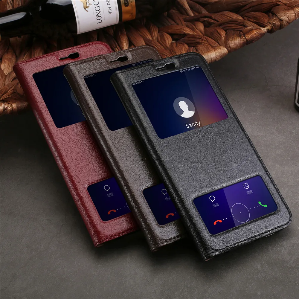 Чехол из натуральной кожи с откидной крышкой для huawei honor 9 lite, чехол с окошком для задней крышки honor 9, чехлы для телефонов, роскошный фирменный дизайн