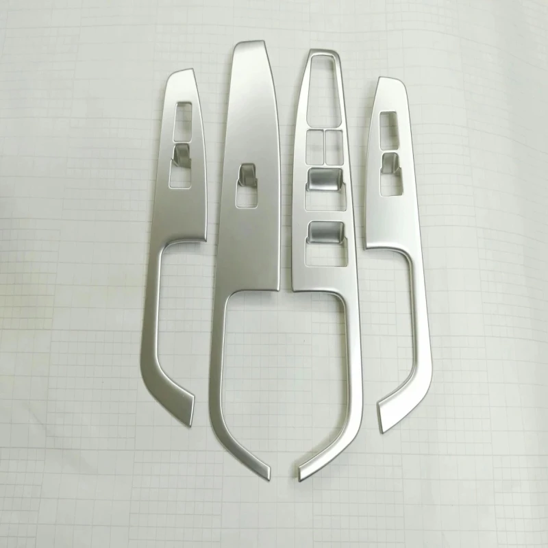 

Interior For Hyundai Elantra 2016 2017 ABS Inner Door Armrest Window Lift Switch Button Cover Trim 4 pcs / set