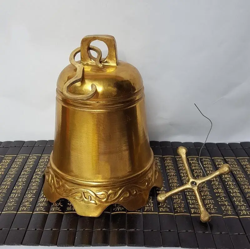 Фэншуй колокольчик народное искусство Китая China Brass Copper Тибетский буддистский