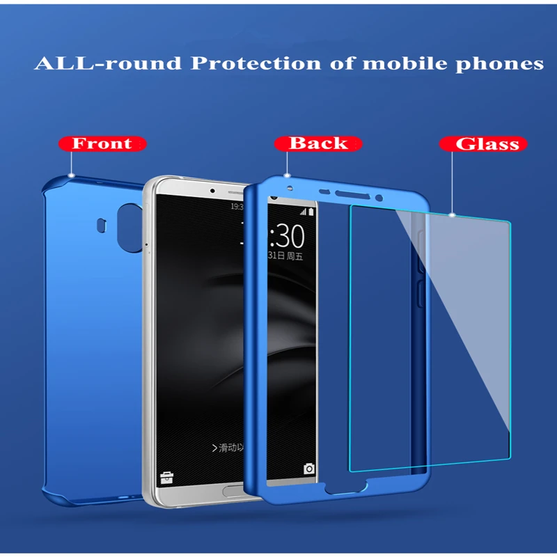 360 degree Full Protection shockproof Cover Case For Huawei Mate 10 lite matte hard Pro glass |
