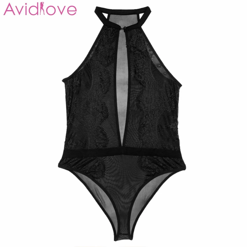 Avidlove сексуальное женское белье цельная кружевная Babydoll из хлопка размера плюс