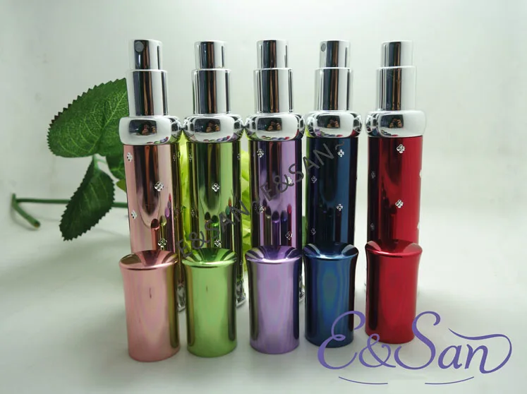 

216PCS 15ML New Glass Refillable Perfume Bottle with Aluminum shell, Travel Perfume Atomizer L72-15ML, Aluminum Perfume bottle