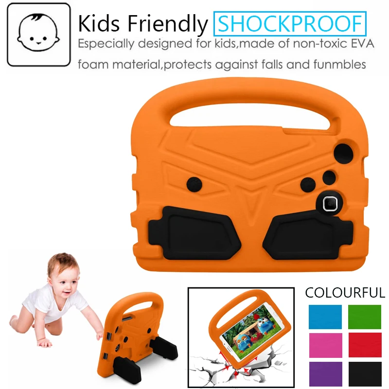 

Kids Shockproof EVA Stand Case Cover For Samsung Galaxy Tab 7.0 T280 T285 SM-T230 T110 T210 7 INCH Tablet Case With Hand Holder