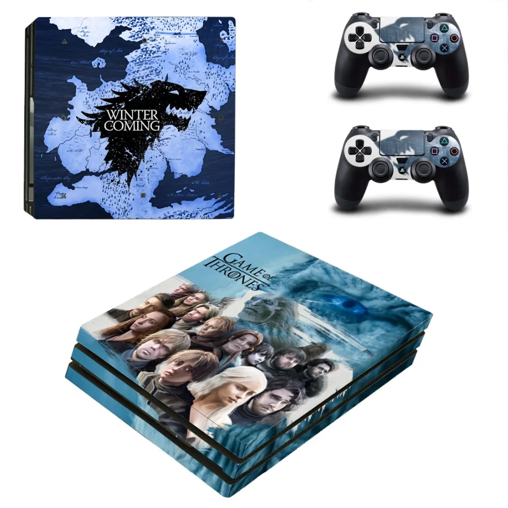 Игра престолов Зима идет PS4 Pro наклейка кожи для playstation 4 консоль и
