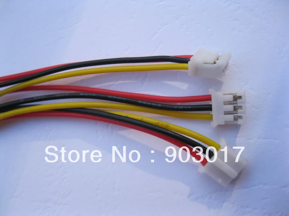 Поляризационный 3-контактный разъем PH 2 0 мм 600 шт. с наконечниками 26AWG 300 |