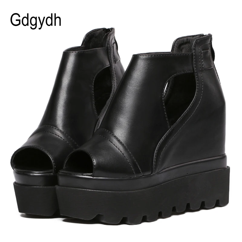 Женские туфли лодочки Gdgydh весенние на молнии с открытым носком высоком каблуке