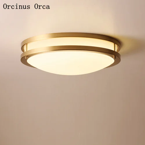 Американский полностью медный светодиодный потолочный светильник для гостиной