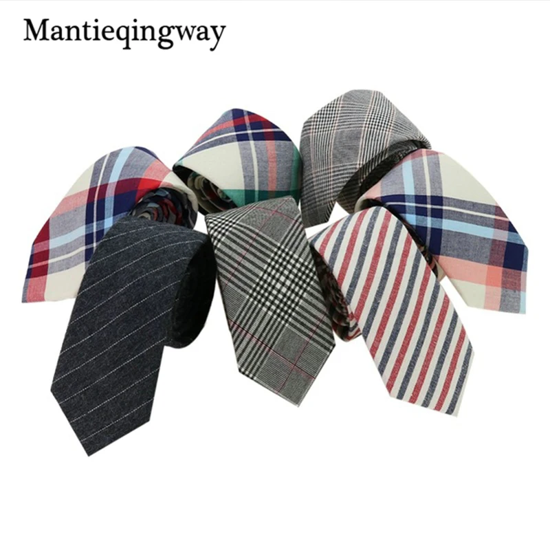 Mantieqingway 6 см клетчатые мужские галстуки на шею галстук модная официальная одежда