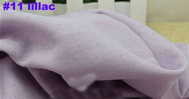 11 lilac Однотонная льняная ткань для платья, брюк, одежды, скатерти, занавески, хлопок, лен, материал, натуральный лен, обивка, ткань, метр - Цвет: 11 lilac