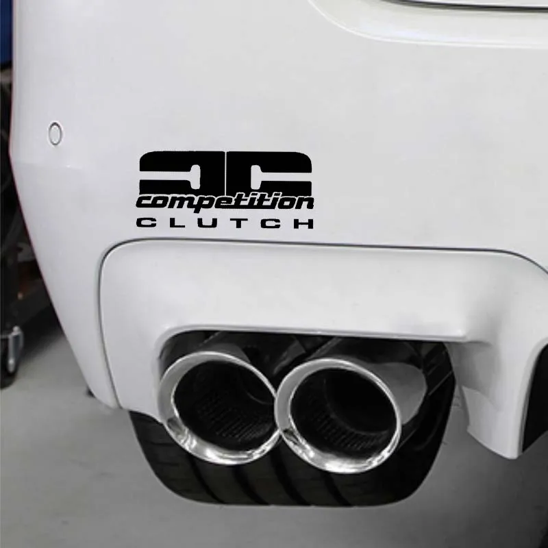 

YJZT 15.2CM*6.5CM Competition Clutch Vinyl Decal Car Sticker Black Silver C10-01131