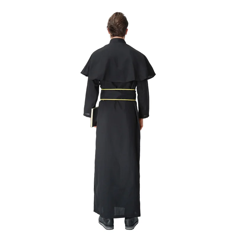 Easter Purim Halloween Costume for Men Father Priest Bishop Costumes Christian Pastor Clergyman Cosplay | Тематическая одежда и