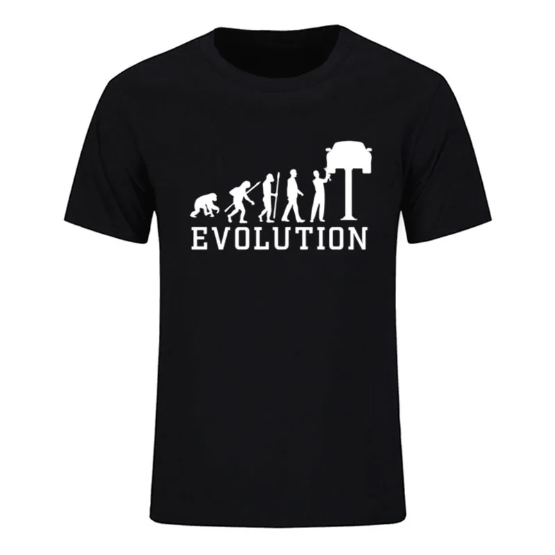 

Hot Sale Classic Evolution Of Vehicle Repair Camisa Fashion Man T-shirt Casual Loose Men T Shirt Auto Mechanic Funny Tees Tops