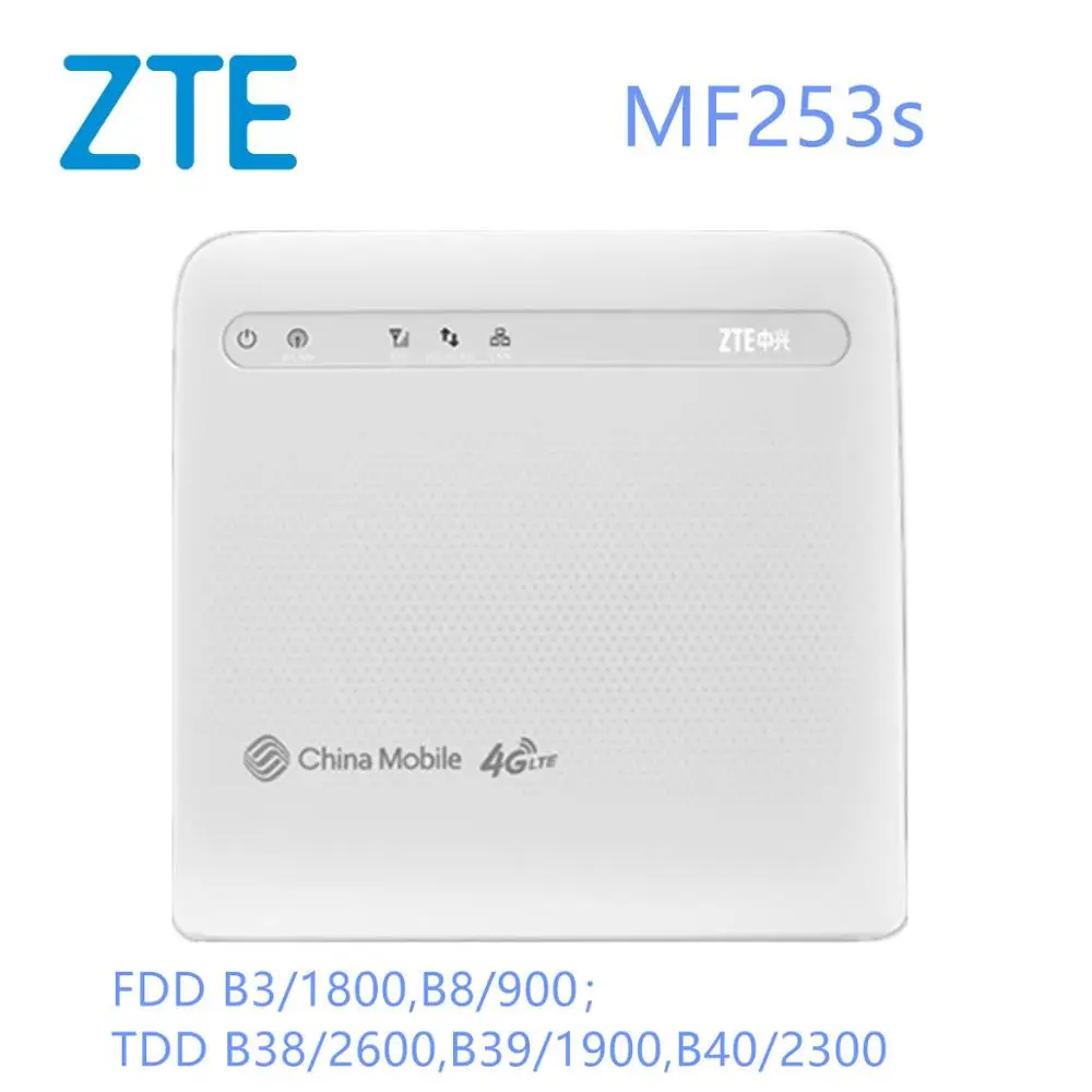 Разблокированный беспроводной Роутер ZTE MF253s 4G LTE CPE с антенной роутер со слотом
