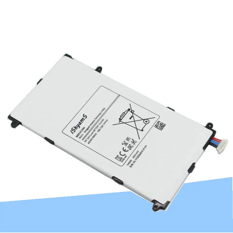 ISkyamS 1x4800 мА/ч T4800E запасная батарея для Samsung Galaxy Tab Tablet Pro 8 4 дюймов "T320 T321 T325 SM-T320