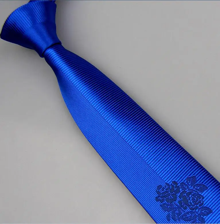 Royal blue Lammulin 8 видов стилей Для мужчин костюм Галстуки цветы в одиночку полосатый галстук симметрии шелковой микрофибры жаккард тощий галстук 6 см corbatas - Цвет: Royal blue