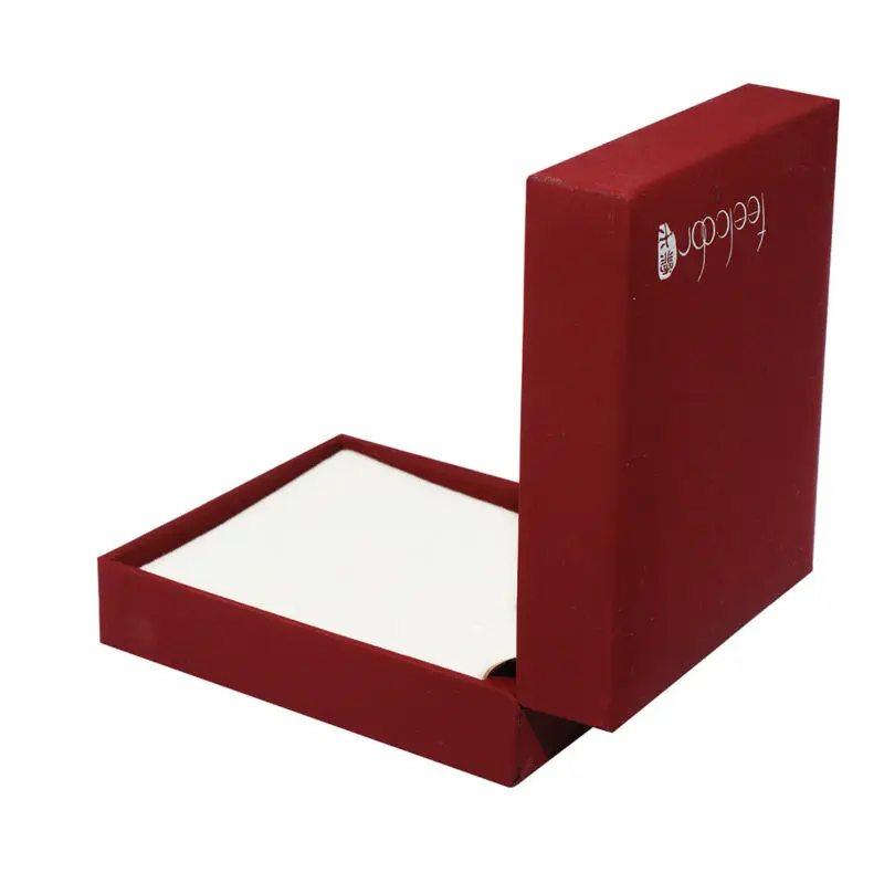 Red PU Packaging Wedding Fashion Necklace Pendant Jewelry Display Box 8.1*7*3.3cm Christmas Gift Wholesale New Arrival | Украшения и